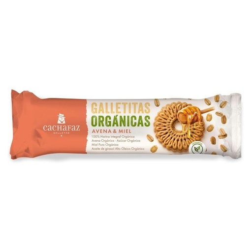 [217055] Galletitas Cachafaz Organicas Avena Y Miel  x 1u