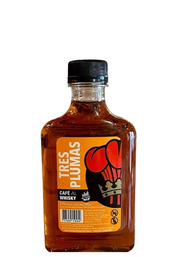 [117066] Licor Tres Plumas Cafe al Whisky Petaca 200ml x 12u