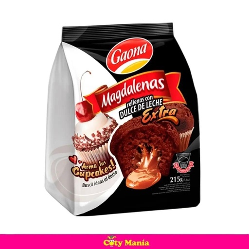 [221013] Magdalenas De Chocolate Con Ddl  x 10u