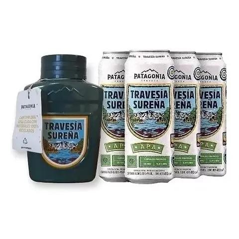 [402031] Merchandising Giftpack Patagonia Travesia Sureña Cantimplora + 4 Latas  x 1u