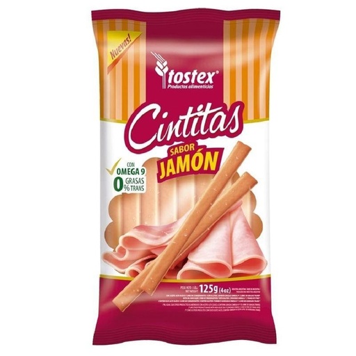 [224015] Cintitas Tostex Jamon 125gr x 13u