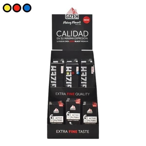 [503004] Papel Sedas Gizeh Black Display Libritos  x 25u