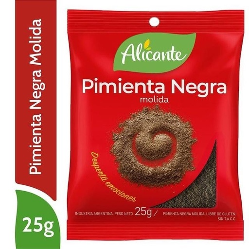 [226010] Pimienta Negra Alicante Display 25gr x 12u