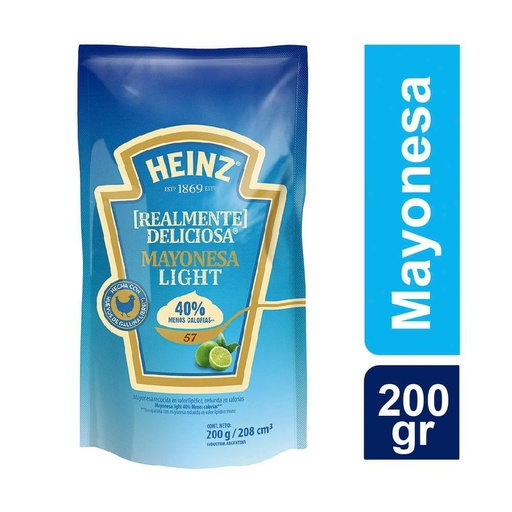 [227006] Mayonesa Heinz Deli - Light Dp 200gr x 24u