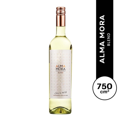 [124018] Vino Alma Mora Blend Blanco 750ml x 6u