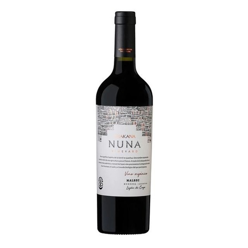 [127167] Vino Nuna Demeter Organico Malbec 750ml x 6u