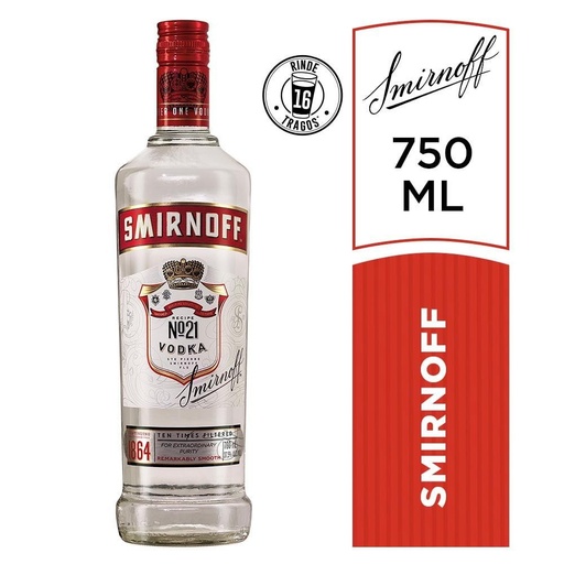 [128014] Vodka Smirnoff Regular 700ml x 12u