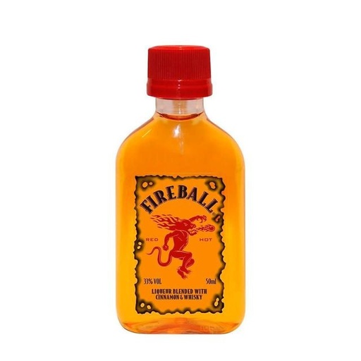 [129117] Whisky Fireball Mini Petaca 50ml x 10u