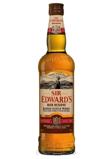 [129126] Whisky Sir Edwards Beer Rve 750ml x 1u