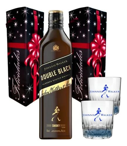 [129151] Whisky Jw Double Black 750 Especial + 2 Vasos  x 1u