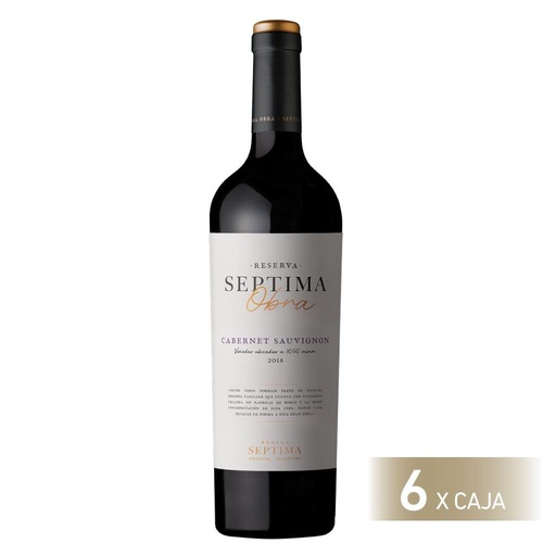 [127568] Vino Septima obra cabernet 750ml x 6u