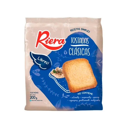 [224018] Tostadas Clasicas Riera 200gr x 18u