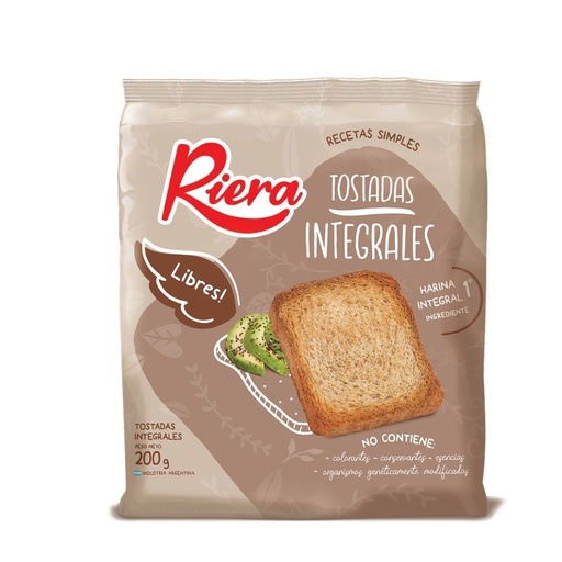 [224021] Tostadas Integrales Riera  200gr x 18u