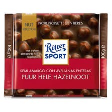 [211034] Ritter Negro con Avellanas  100gr x 10u