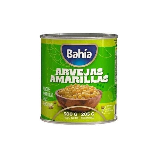 [212069] Arvejas Amarillas Bahia  300gr x 24u