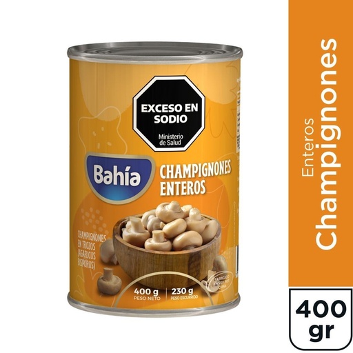 [212070] Champiñones Enteros Bahia  400gr x 24u