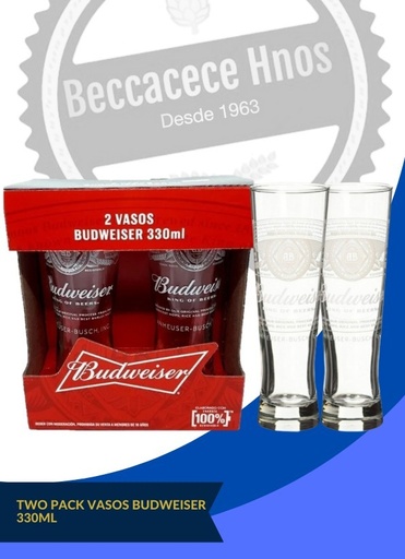 [402060] Vaso TwoPack Budweiser  x 2u