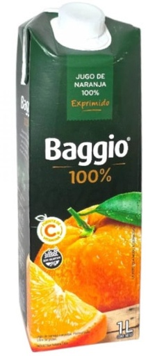[116026] Jugo Baggio Naranja 100% Exprimido 1l x 12u