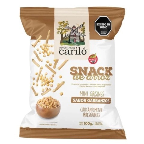 [224027] Mini Grisin Sabor Garbanzos Molinos del Bosque 100gr x 16u