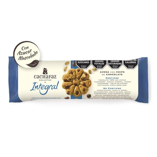 [217155] Galletitas Cachafaz Integral Avena Chip 225gr x 21u