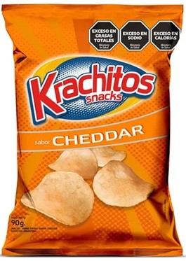 [228084] Papas Fritas Tradicionales Krachitos Sabor Cheddar 55gr x 24u