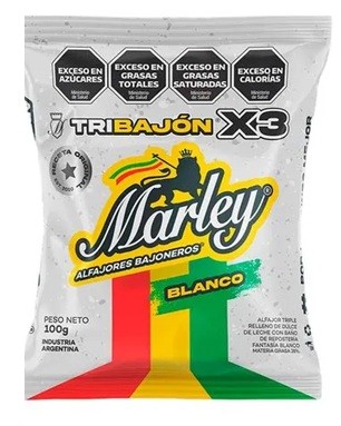 [202046] Alfajor Marley Triple Blanco 100gr x 16u