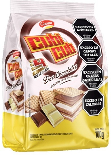 [217161] Cubicub Dos Chocolates Gaona 100gr x 20u