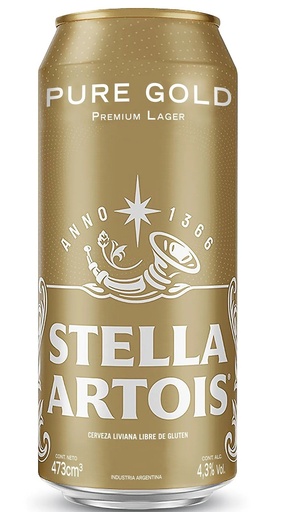 [109236] Cerveza Stella Artois Pure Gold Lata 473ml x 24u