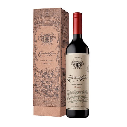 [127628] Vino Escorihuela Gascon Gran Reserva con Estuche Malbec unidad 750ml x 1u