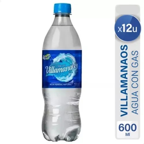 [101038] Agua Villamanaos Con Gas 600ml x 12u