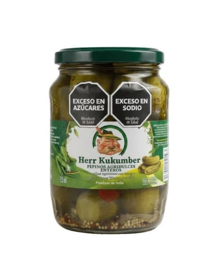 [212074] Pepinos Agridulces Enteros Herr Kukumber 680gr x 12u