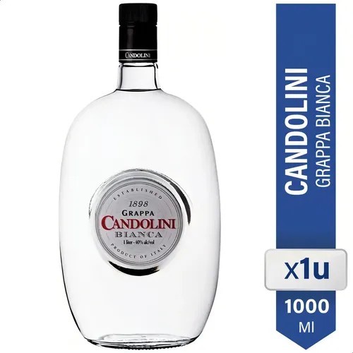 [117137] Licor Grappa Candolini Bianco 1l x 1u