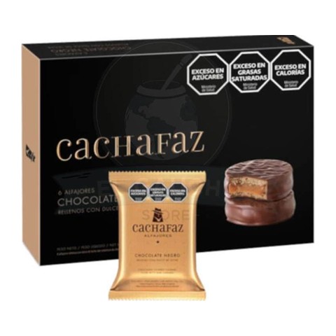 [202047] Alfajor Cachafaz Chocolate Negro display x 6u